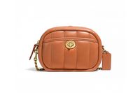 Coach Camera Bag Quilted-Brass/Canyon