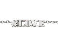 Silver #LOVE Bracelet