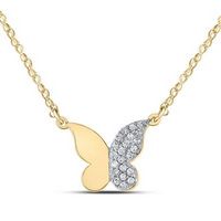 1/8ctw-Dia Butterfly Gift Necklace