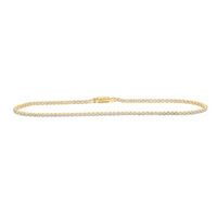 10k Yellow Gold Round Diamond Tennis Bracelet 1-1/5 Cttw