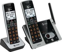 AT&amp;T - CL82213 DECT 6.0 Expandable Cordless Phone System with Digital Answering System - Black