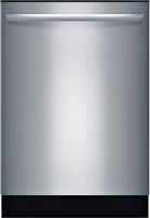 Bosch - 100 Series 24&quot; Tall Tub Built-In Dishwasher with Stainless-Steel Tub - Stainless steel