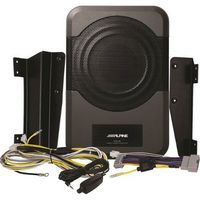 Alpine - 8&quot; Single-Voice-Coil 4-Ohm Loaded Subwoofer Enclosure with Integrated 120W Amp - Black