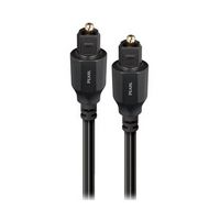 AudioQuest - Pearl 39%27 In-Wall Digital Optical Audio Cable - Black/Gray Stripe