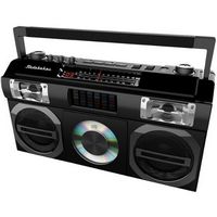 Studebaker - Master Blaster CD-RW/CD-R/CD-DA Boombox with AM/FM Radio - Black