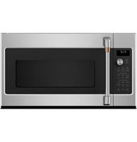 Caf&#233; - 1.7 Cu. Ft. Convection Over-the-Range Microwave with Sensor Cooking - Stainless steel