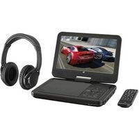 GPX - 10.1&quot; Widescreen Portable DVD Player with Swivel Screen - Black
