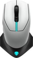 Alienware - AW610M Wired/Wireless Optical Gaming Mouse  - RGB Lighting - Lunar Light