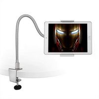 AboveTEK - Gooseneck Phone/Tablet Stand - Silver