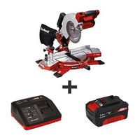 Einhell - TE-MS Power X-Change 18-Volt Cordless 8.5-Inch Kit (w/ 3.0-Ah Battery + Fast Charger)