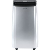 Amana - Portable Air Conditioner with Remote Control for Rooms up to 500-Sq. Ft. - Silver/Gray