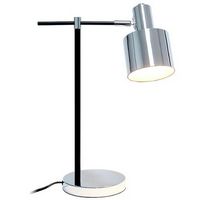 Lalia Home - Mid Century Modern Metal Table Lamp - Chrome