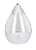CRANE - 0.5 Gal. Droplet Ultrasonic Cool Mist Humidifier - Clear/White