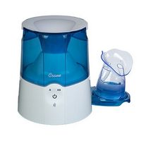 CRANE - 0.5 Gal. 2-in-1 Warm Mist Humidifier &amp; Personal Steam Inhaler - Blue/White