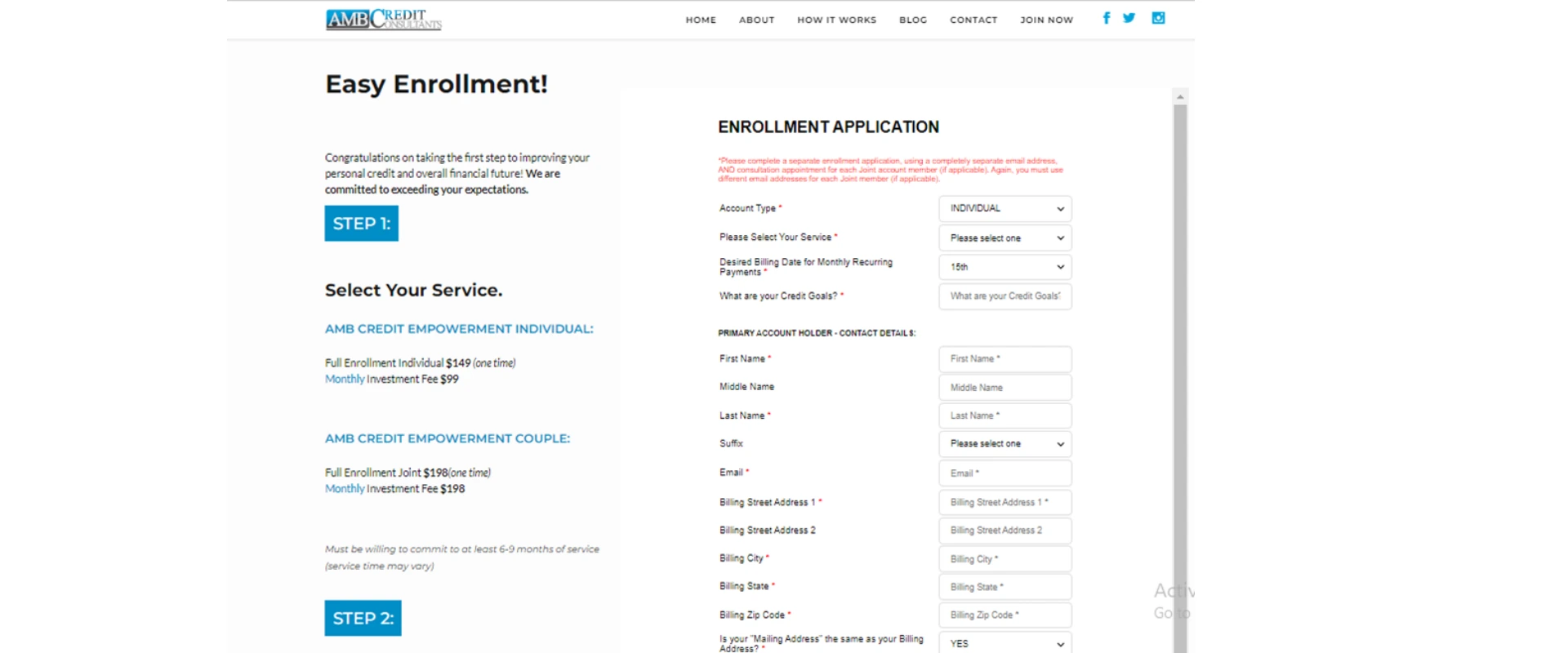 How To Place An Order At AMB Credit Consultants