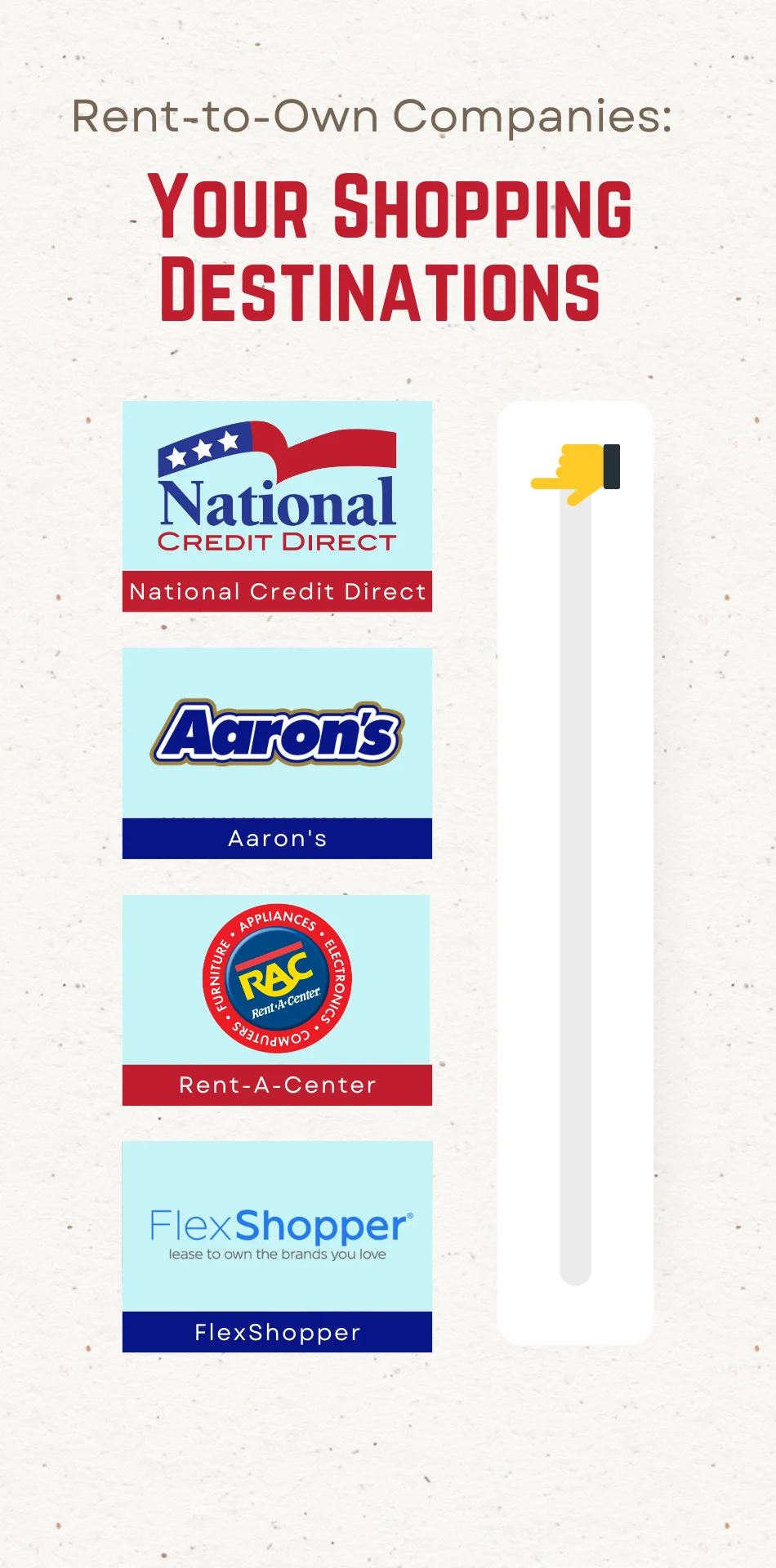 Rent-to-Own Companies: Your Shopping Destinations