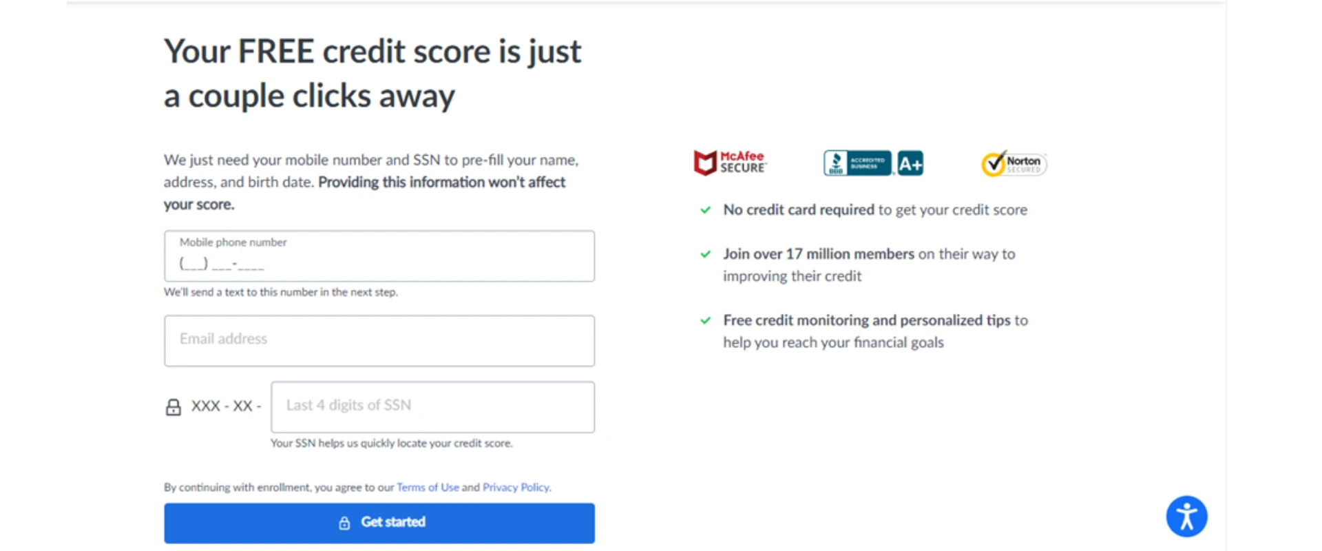 Placing An Order at Credit Sesame Placing An Order at Credit Sesame