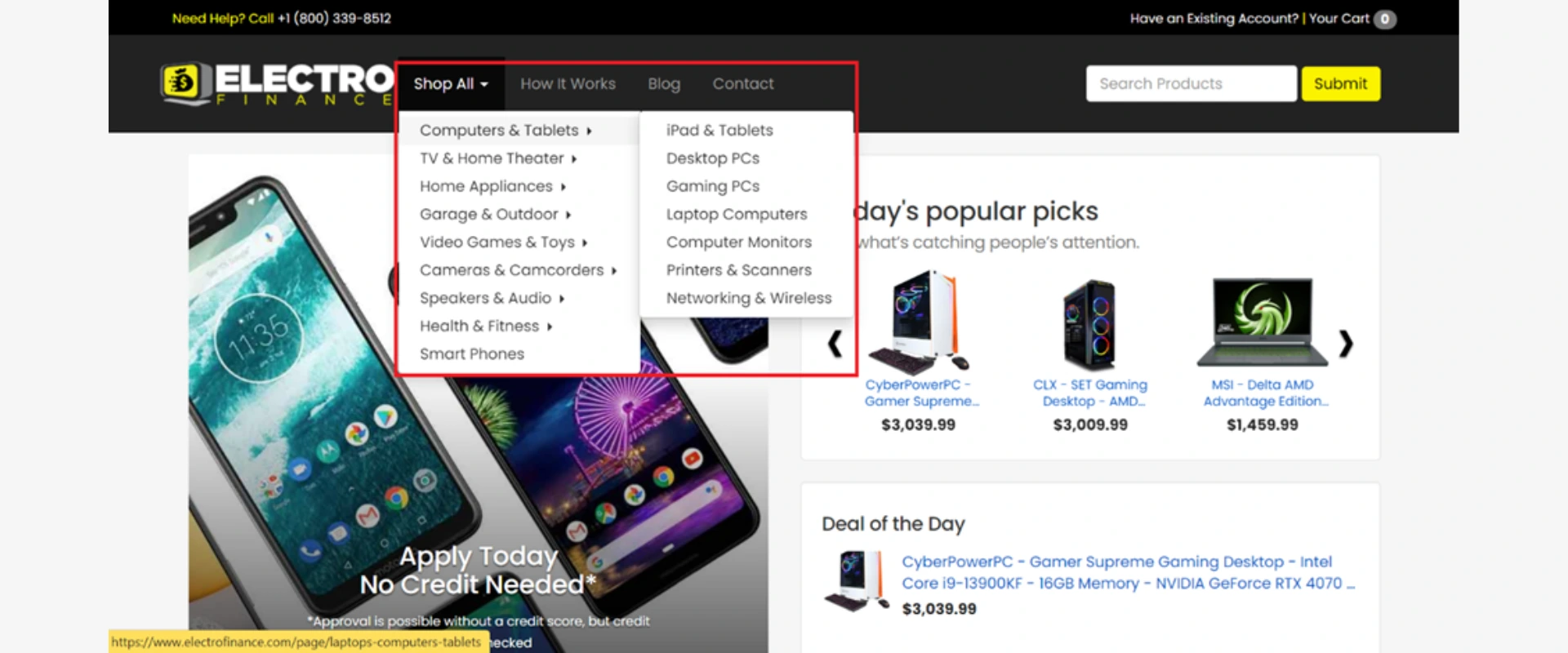 Placing an Order at Electro Finance Placing an Order at Electro Finance
