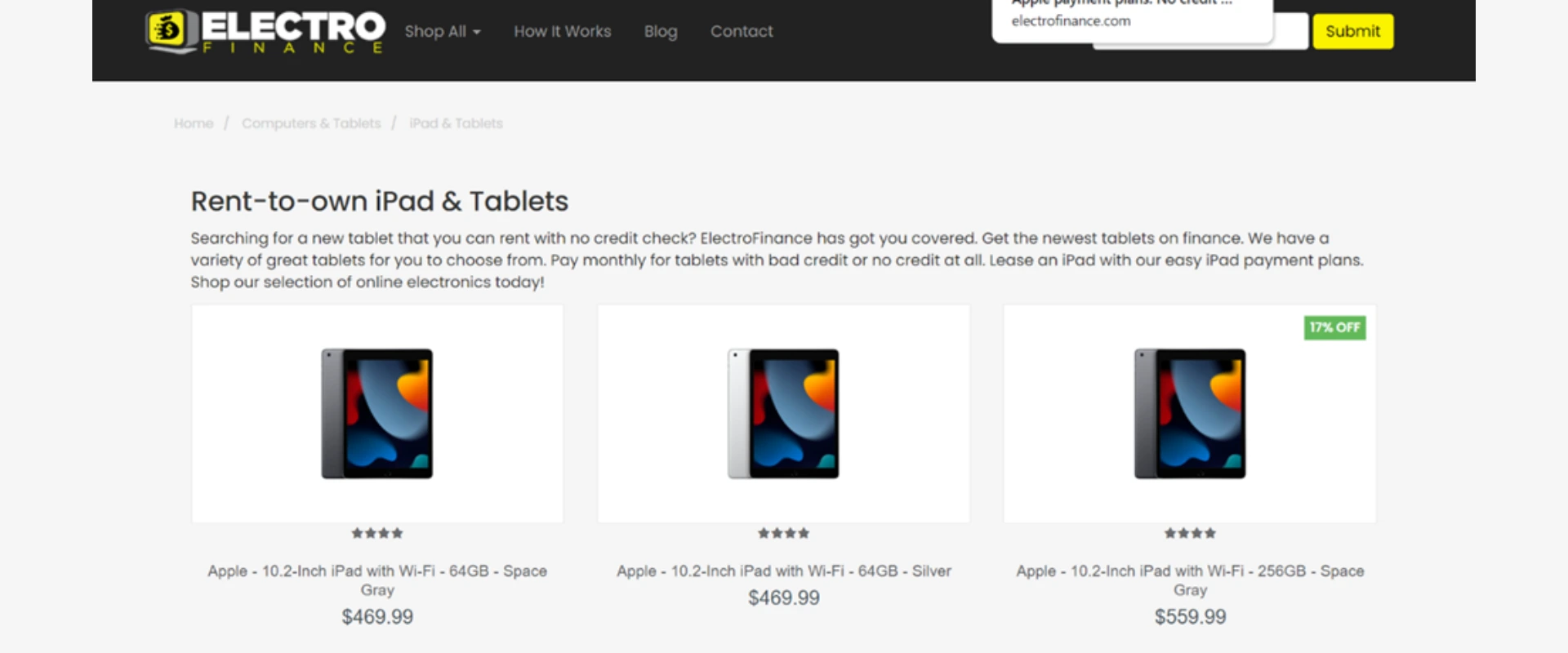 Placing an Order at Electro Finance Placing an Order at Electro Finance