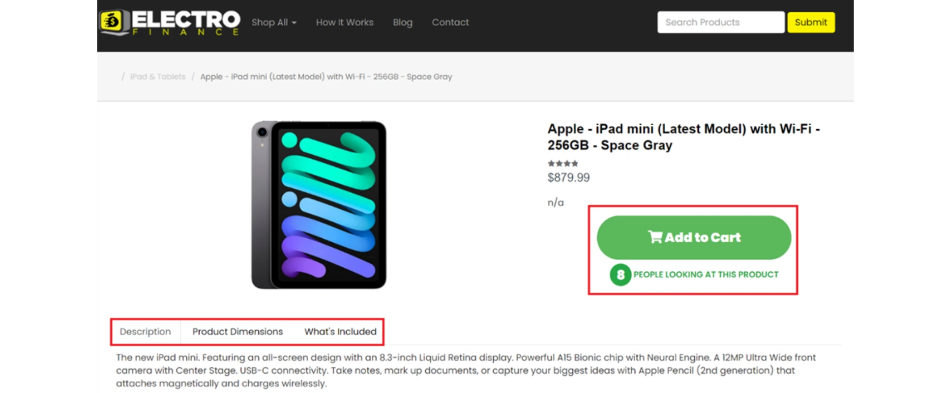 Placing an Order at Electro Finance Placing an Order at Electro Finance