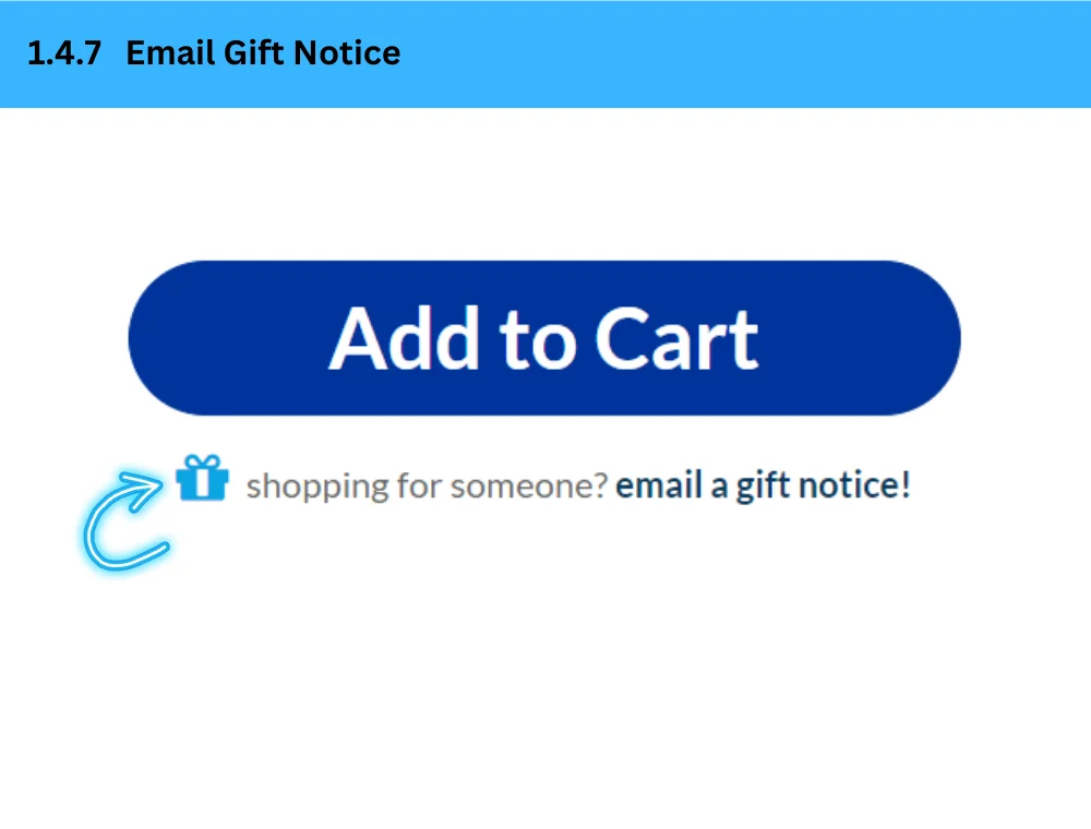 Email Gift Notice