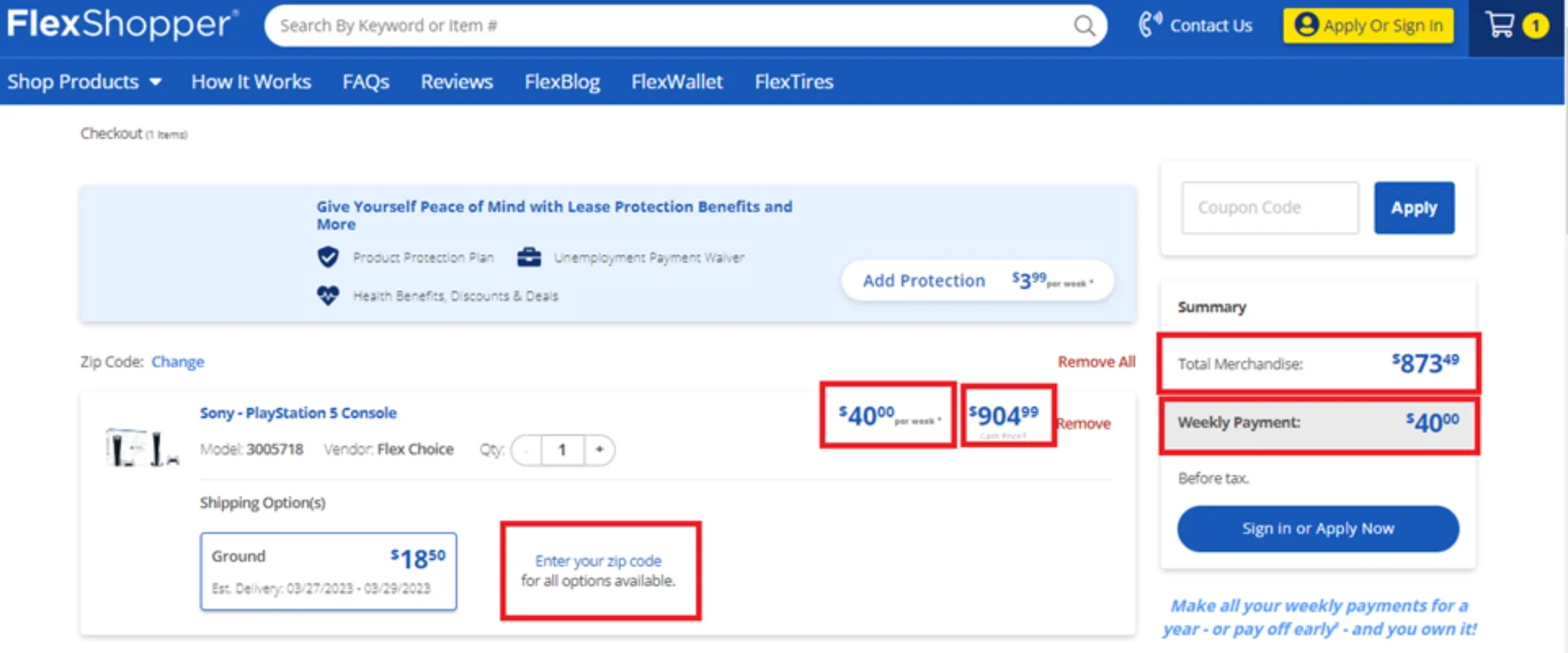 Step 4: View Product and Payment Details