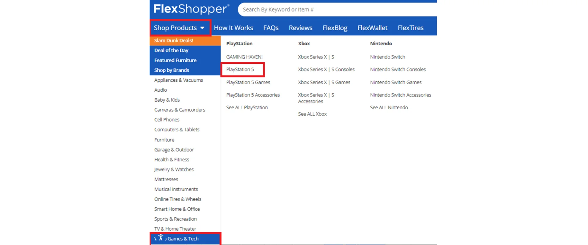 Step 2: Select your Product Category