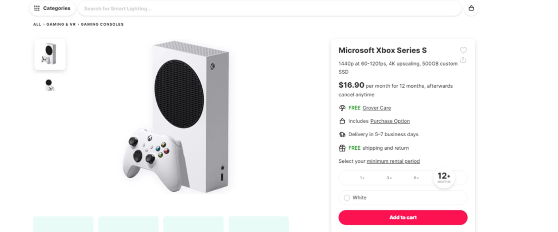 Placing an Order on Grover