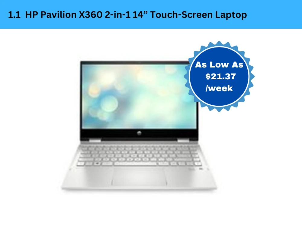 HP Pavilion X360 2-in-1 14 inch Touch-Screen Laptop