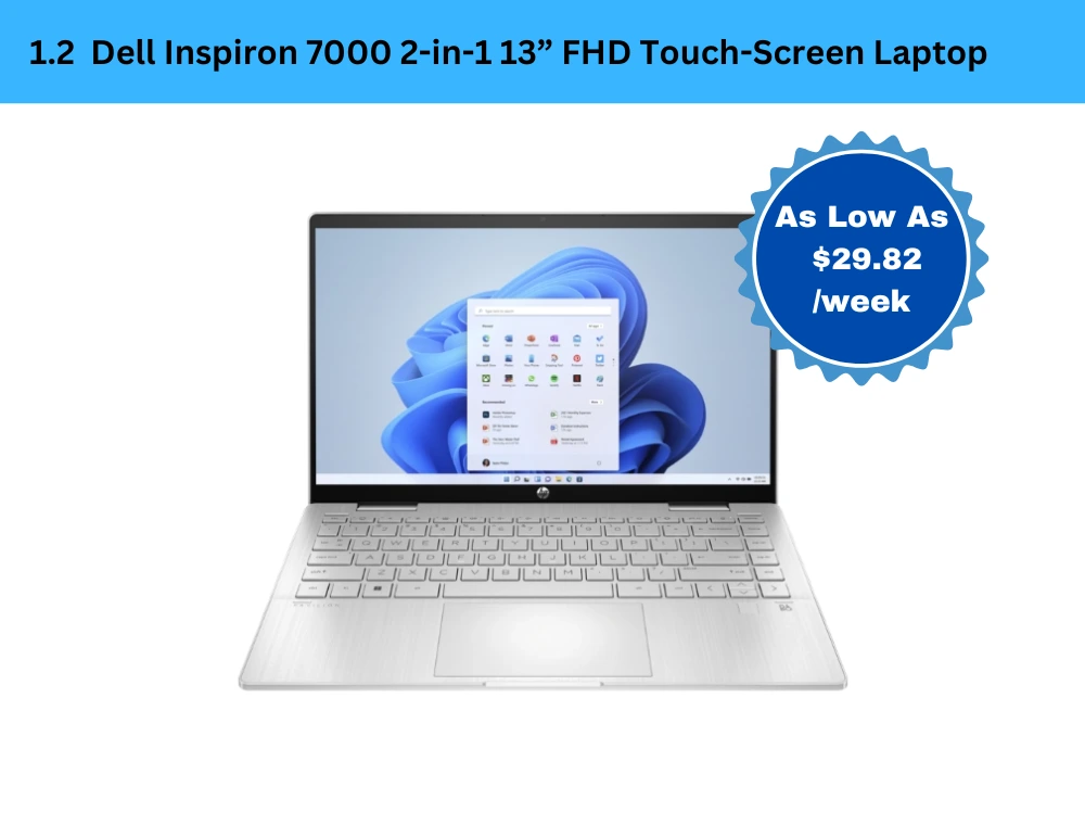 Dell Inspiron 7000 2-in-1 13 inch FHD Touch-Screen Laptop
