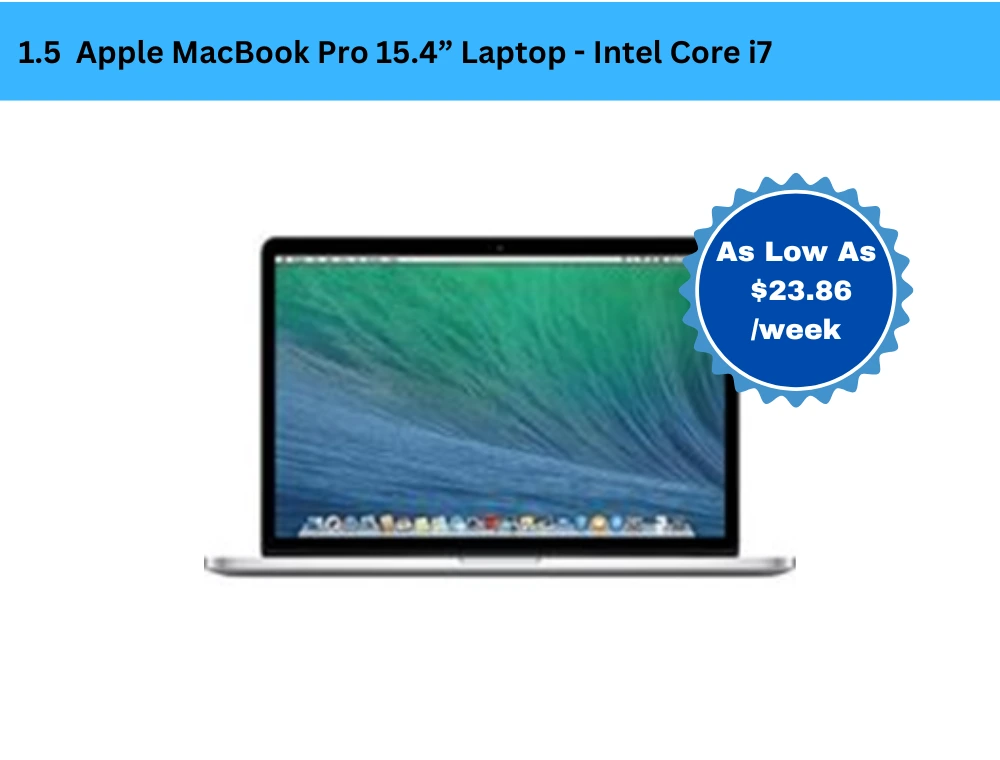 Apple MacBook Pro 15.4 inch Laptop - Intel Core i7
