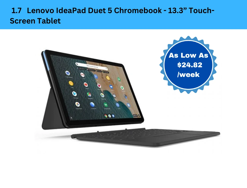 Lenovo IdeaPad Duet 5 Chromebook - 13.3” Touch-Screen Tablet
