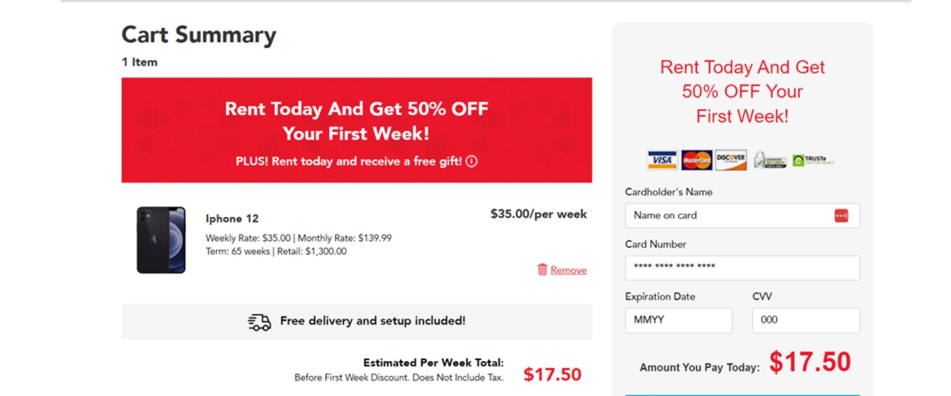 Step 6: Add Info and Place Order