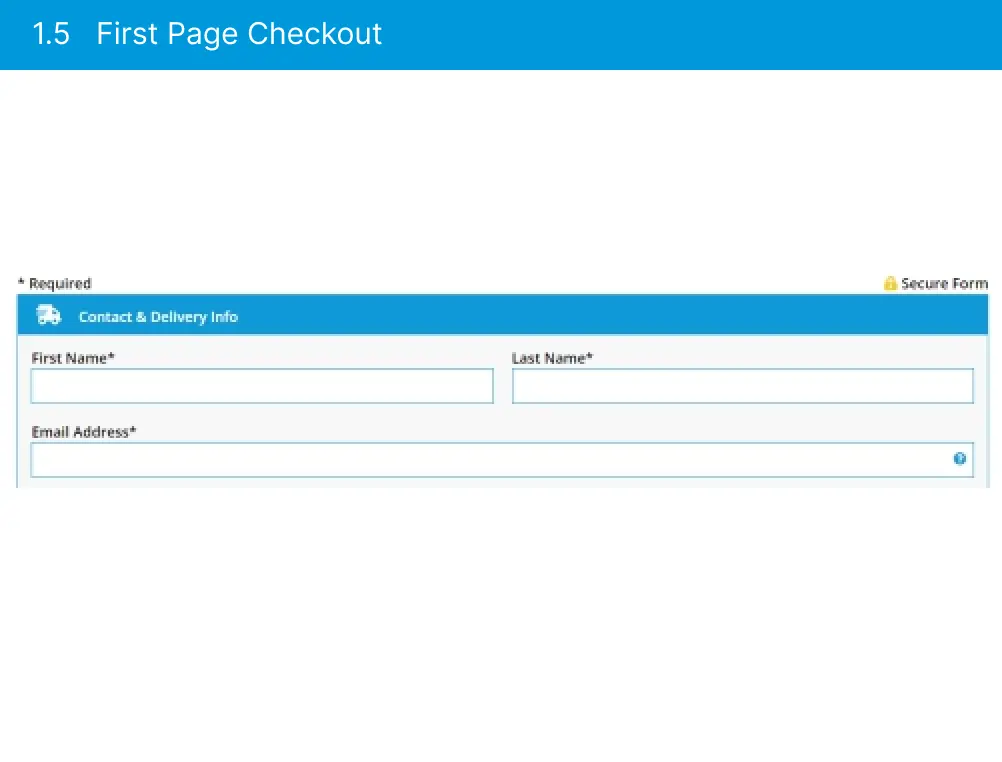 Rent A Center first page checkout