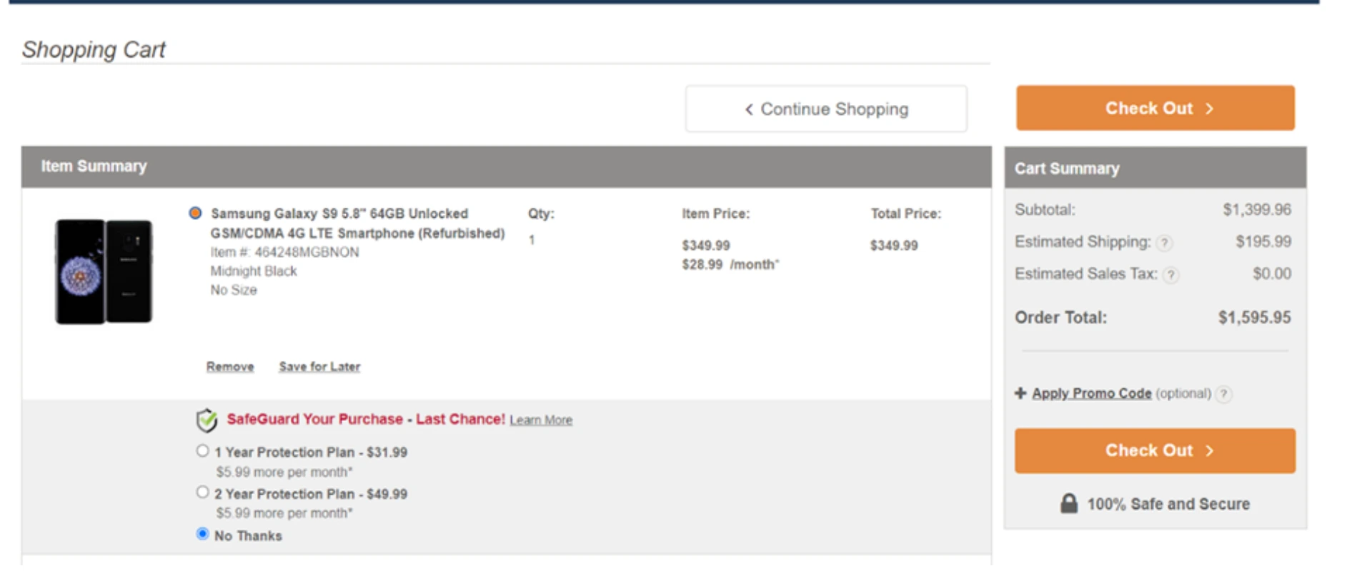 Step 7: Apply Promo Code Step 7: Apply Promo Code