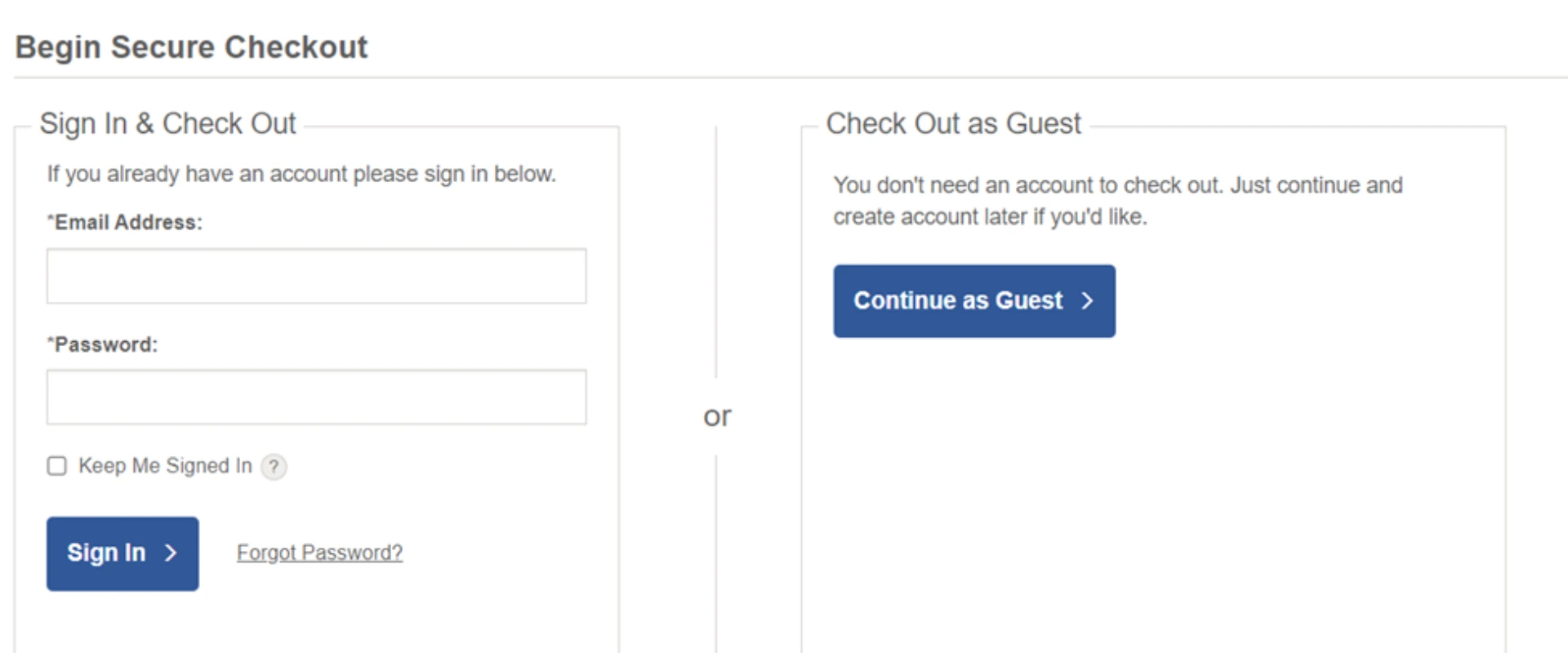 Step 8: Sign In to Your Account or Continue as Guest Step 8: Sign In to Your Account or Continue as Guest