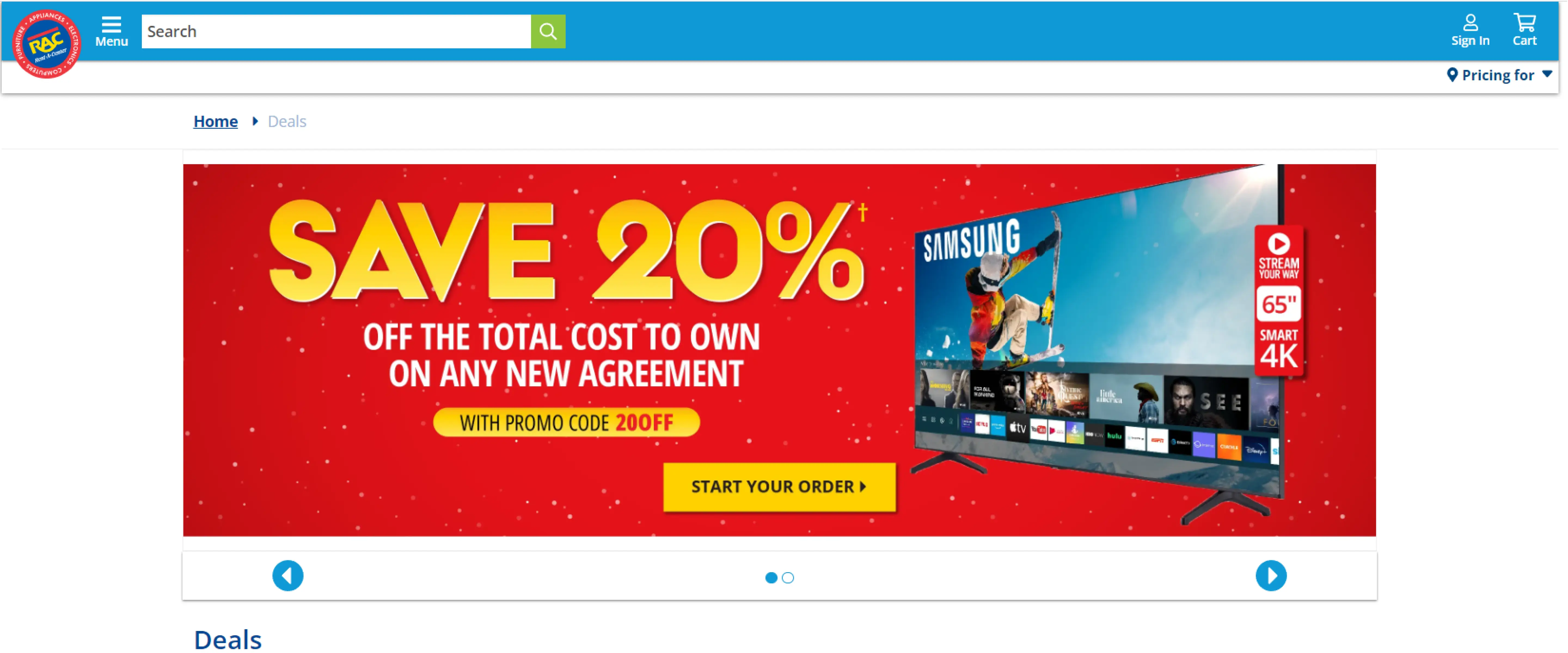 Rent A Center – Best for Most Locations