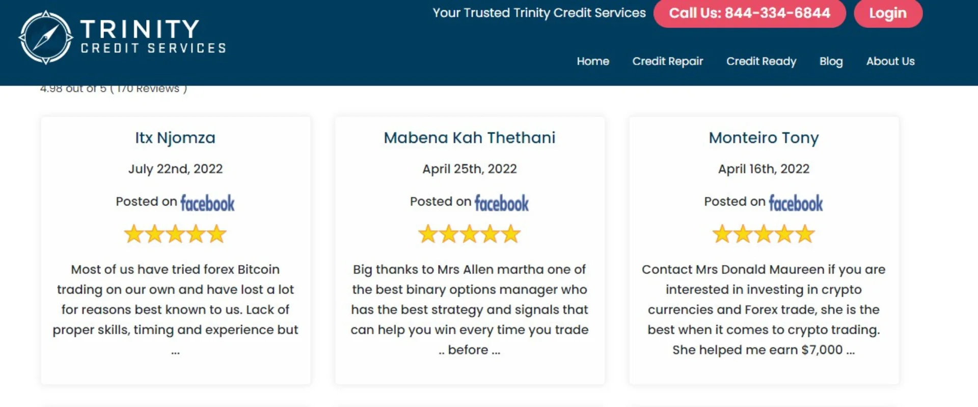 Trinity Credit Services Reviews and Reputation