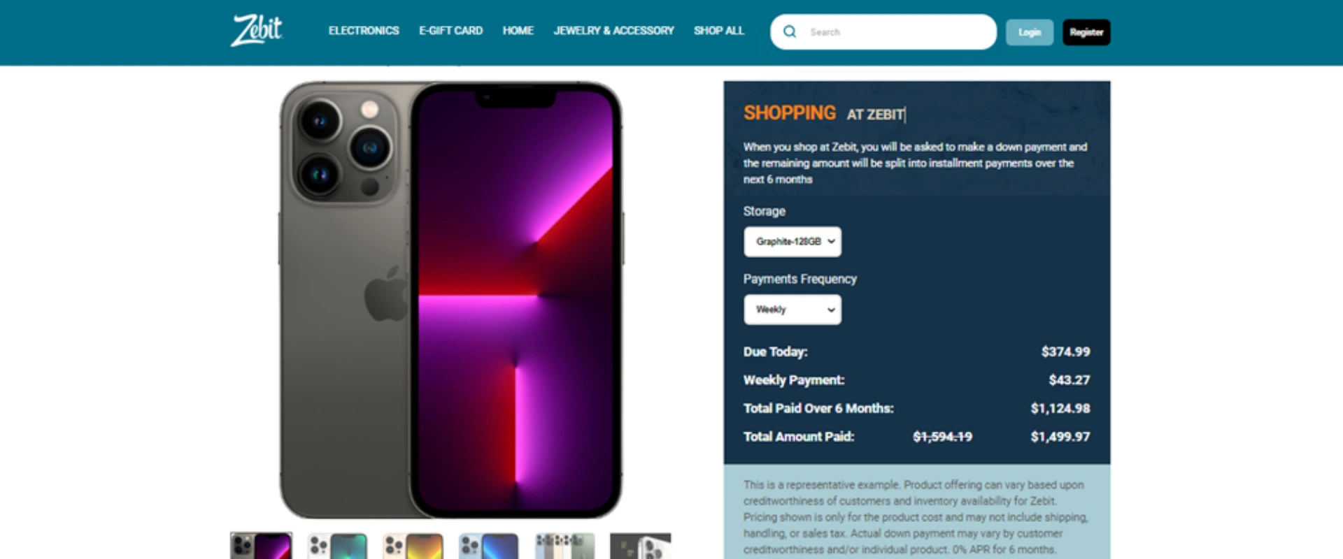 Placing An Order at Zebit Placing An Order at Zebit